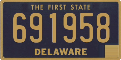 DE license plate 691958
