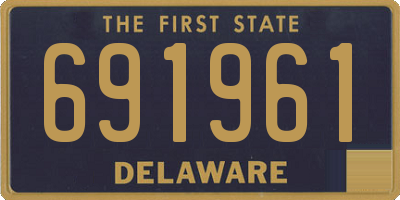 DE license plate 691961