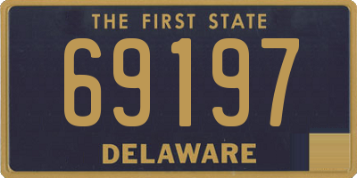 DE license plate 69197