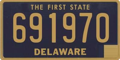 DE license plate 691970