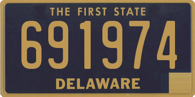 DE license plate 691974