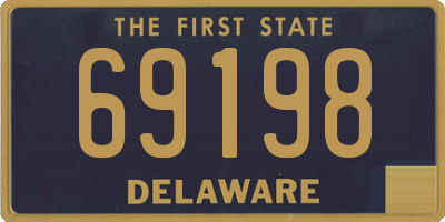 DE license plate 69198