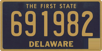 DE license plate 691982