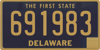 DE license plate 691983