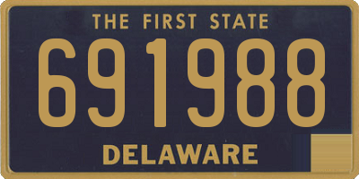 DE license plate 691988