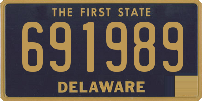 DE license plate 691989
