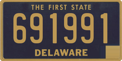 DE license plate 691991