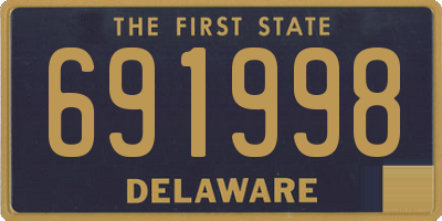 DE license plate 691998