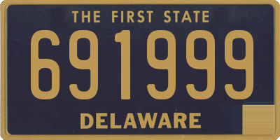 DE license plate 691999