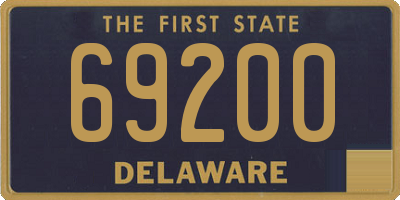 DE license plate 69200