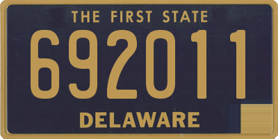 DE license plate 692011