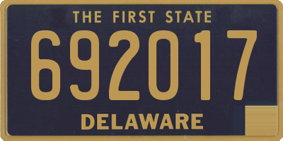 DE license plate 692017