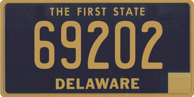 DE license plate 69202