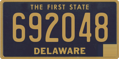 DE license plate 692048