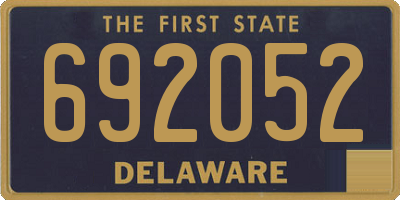 DE license plate 692052