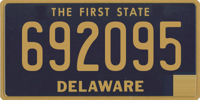 DE license plate 692095