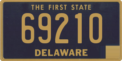 DE license plate 69210