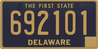 DE license plate 692101