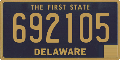 DE license plate 692105