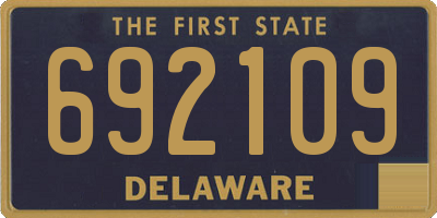 DE license plate 692109