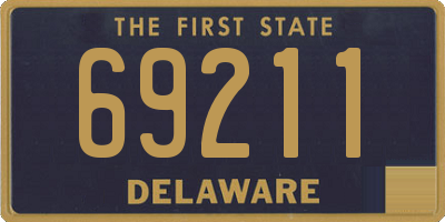 DE license plate 69211
