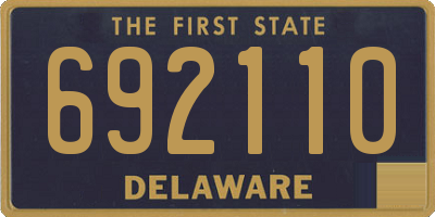 DE license plate 692110
