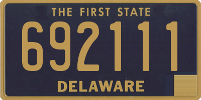 DE license plate 692111