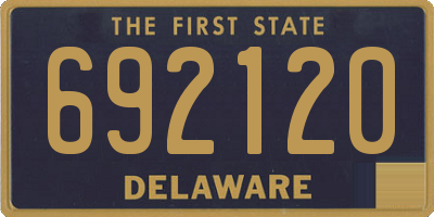 DE license plate 692120