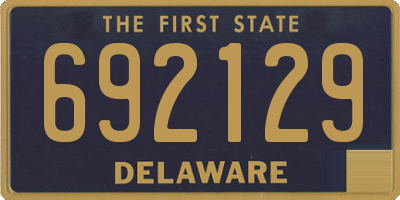 DE license plate 692129