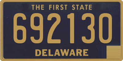 DE license plate 692130