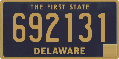 DE license plate 692131