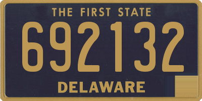 DE license plate 692132