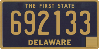 DE license plate 692133