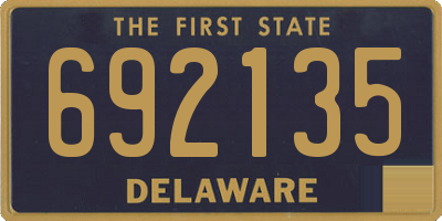 DE license plate 692135
