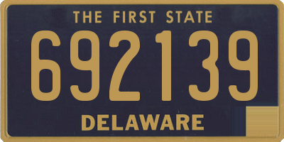 DE license plate 692139