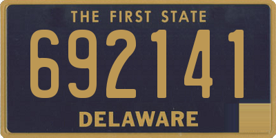 DE license plate 692141