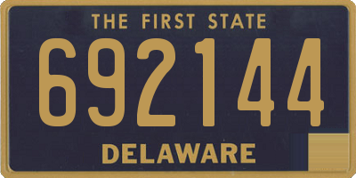 DE license plate 692144