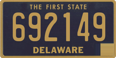 DE license plate 692149