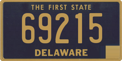 DE license plate 69215