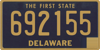 DE license plate 692155
