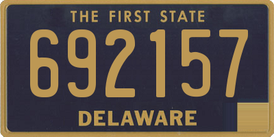 DE license plate 692157