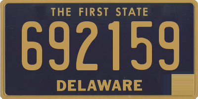 DE license plate 692159