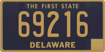 DE license plate 69216