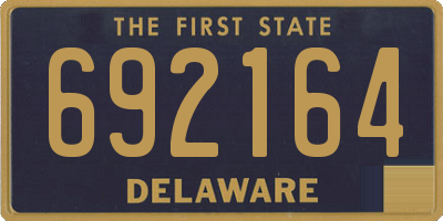 DE license plate 692164