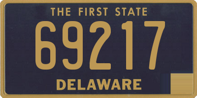 DE license plate 69217