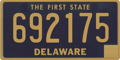 DE license plate 692175