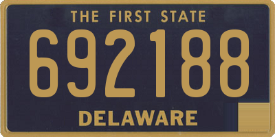 DE license plate 692188