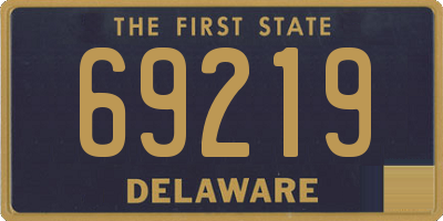 DE license plate 69219