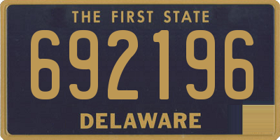 DE license plate 692196