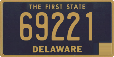 DE license plate 69221